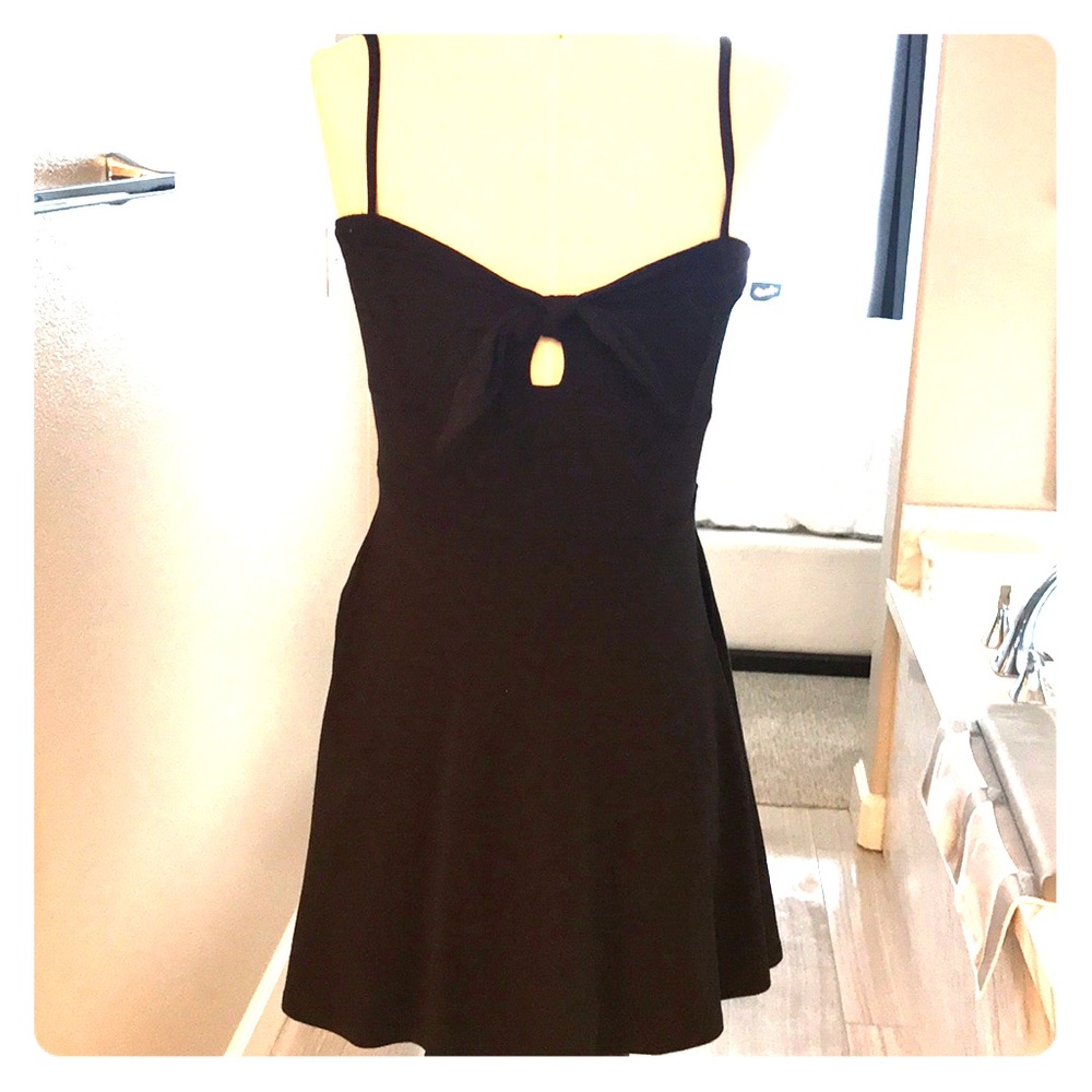 Black summer cotton dress